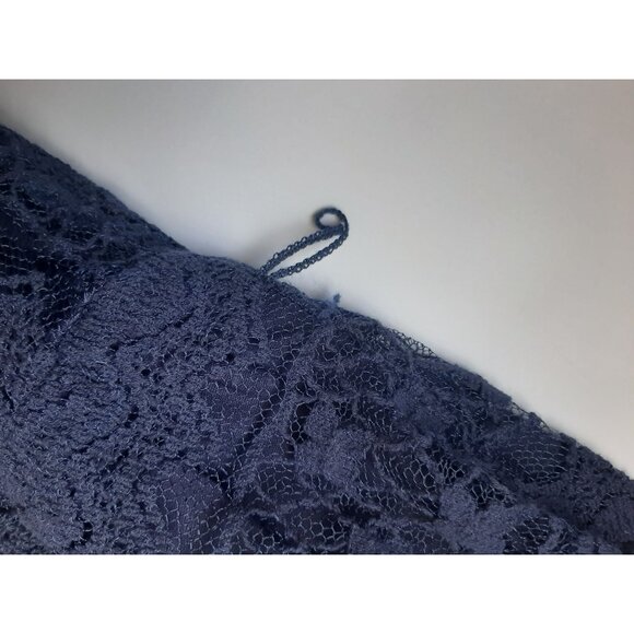 Maurices Blue Adjustable Strap Long Maxi Dress Size M Classic Date Night BodyCon - Picture 6 of 11